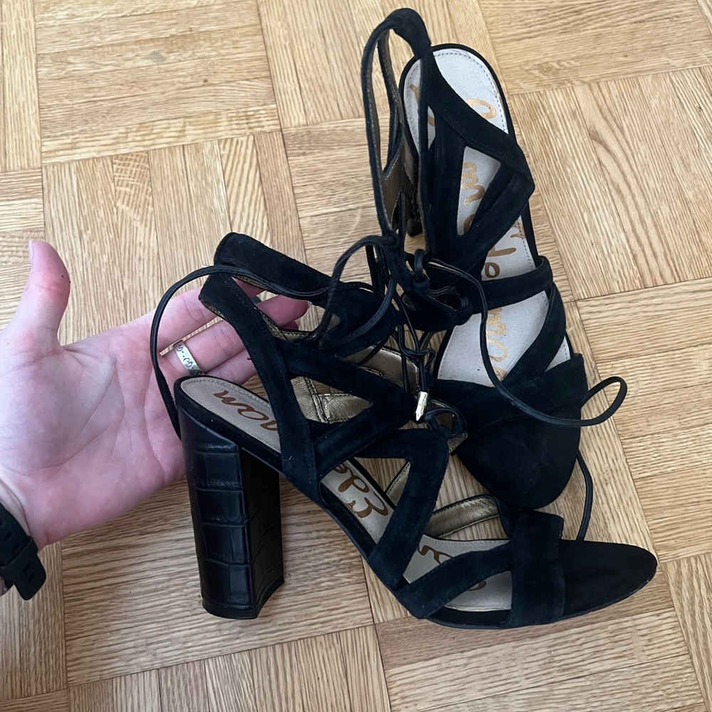 Sam Edelman Strappy Black Heels
